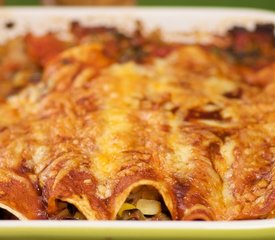 Black Bean Corn Enchiladas