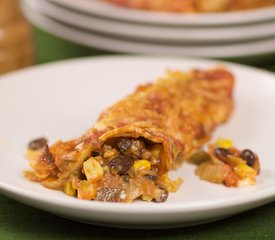 Black Bean Corn Enchiladas