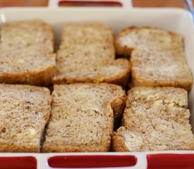 Orange Marmalade Vanilla Bean Bread Pudding