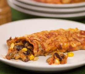 Black Bean Corn Enchiladas