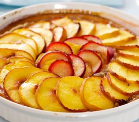 Peach and Almond Bread with Maple Glaze