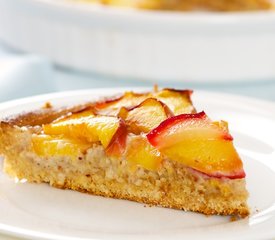 Peach and Almond Bread with Maple Glaze