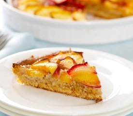 Peach and Almond Bread with Maple Glaze