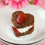 Be My Valentine Brownie Hearts