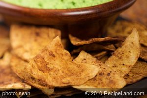 Chili Lime Tortilla Chips (home-made)