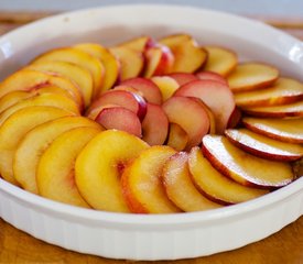 Peach and Almond Bread with Maple Glaze