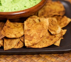 Chili Lime Tortilla Chips (home-made)