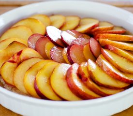 Peach and Almond Bread with Maple Glaze