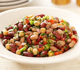 Three Bean Salad with Sweet Bell Peppers