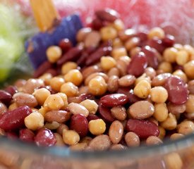 Three Bean Salad with Sweet Bell Peppers