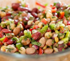 Three Bean Salad with Sweet Bell Peppers