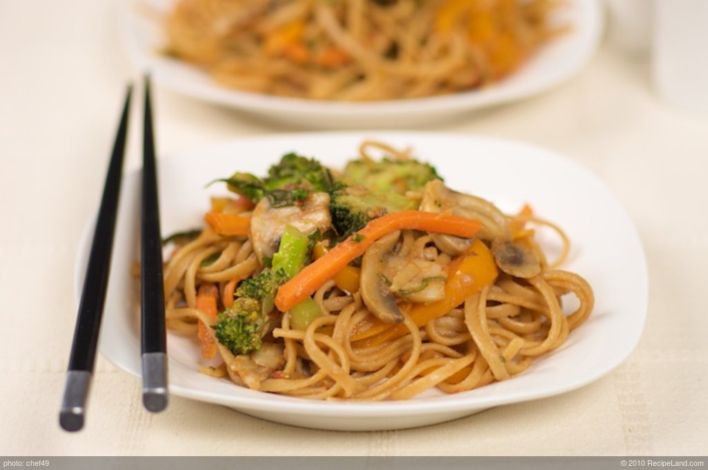 Chinese Stir-fry Noodles with Fresh Vegetables