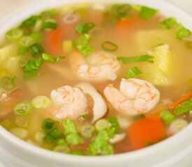 Pineapple and Shrimp Tom Yum Soup