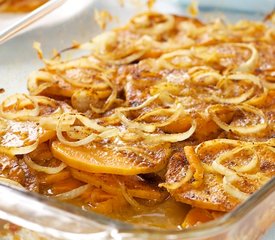 Sweet Potato, Cheese And Onion Casserole