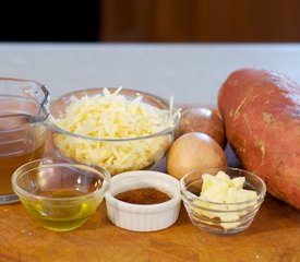 Sweet Potato, Cheese And Onion Casserole