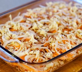 Sweet Potato, Cheese And Onion Casserole