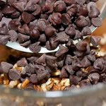 Stir in 1/2 cup chocolate chips.