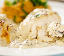 Easy One Pan Triple-Mustard Chicken Dijon