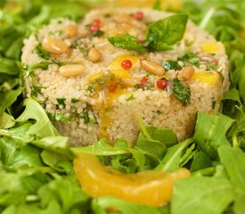 Arugula Salad Orange Couscous and Citrus Vinaigrette