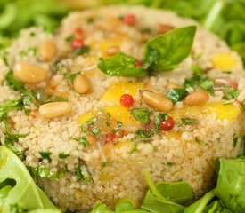 Arugula Salad Orange Couscous and Citrus Vinaigrette