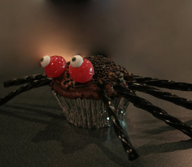 Scary Spider Cupcakes