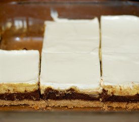 Chocolate Pumpkin Layered Cheesecake Bars 