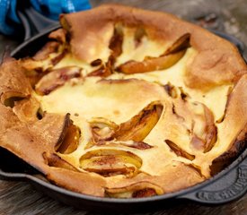 One Pan Peach Pancake