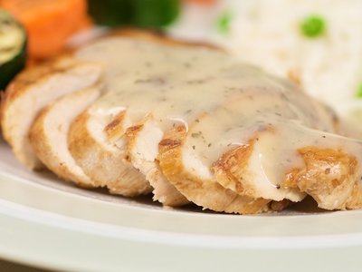 Grilled Chicken with Creamy Herb Sauce