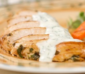 Marjoram Grilled Chicken with Dill/Chive Sauce