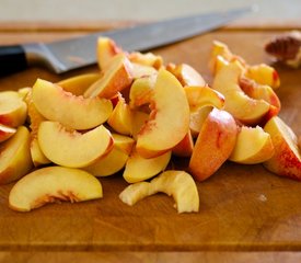 One Pan Peach Pancake