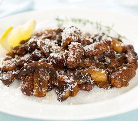 Roasted Porcini Gnocchi with Sauteed Mushrooms