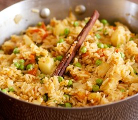 Exotic Spiced Pea Pilaf