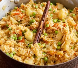 Exotic Spiced Pea Pilaf