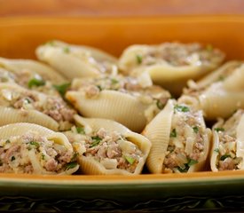 Beef Stuffed Shells for Two