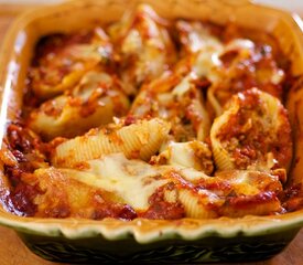 Beef Stuffed Shells for Two