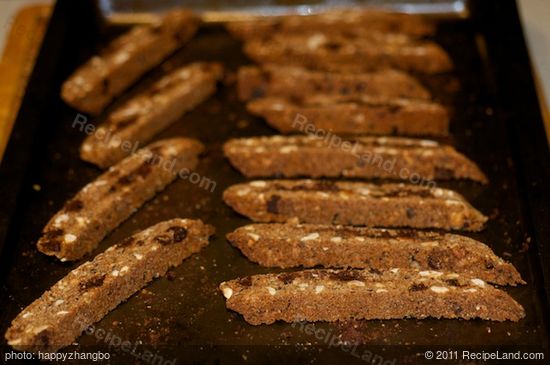 Biscotti during 2nd bake