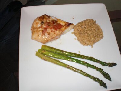 Keir's Orange Roughy Fillet and Baked Garlic Asparagus