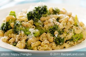 Broccoli and Macaroni with Lots of Garlic