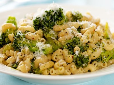 Broccoli and Macaroni with Lots of Garlic