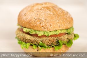Bean Veggie Burgers with Mexican Spicy Guacamole