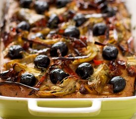 Artichoke Hearts, Olives, Sun-Dried Tomato and Red Chili Bread