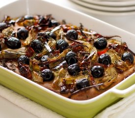 Artichoke Hearts, Olives, Sun-Dried Tomato and Red Chili Bread