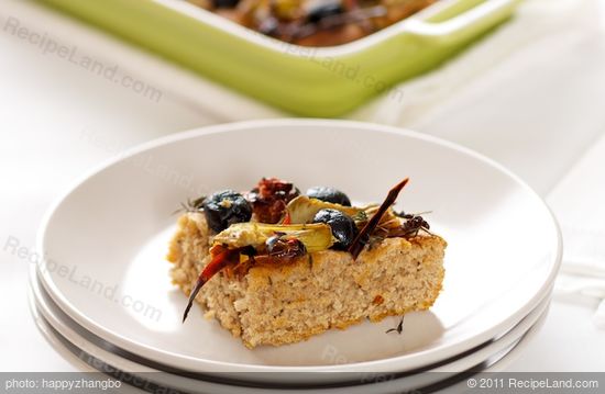 Artichoke Hearts, Olives, Sun-Dried Tomato and Red Chili Bread