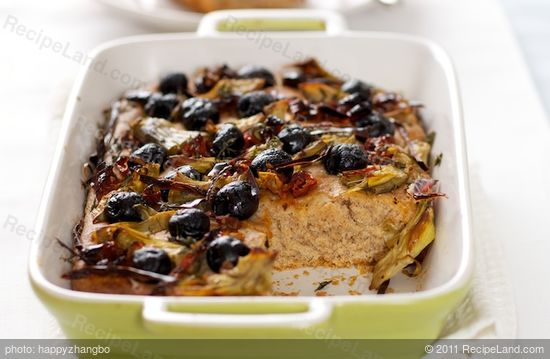 Artichoke Hearts, Olives, Sun-Dried Tomato and Red Chili Bread