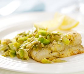 Leek-Smothered Cod