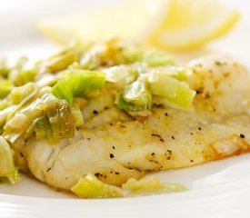 Leek-Smothered Cod