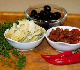 Artichoke Hearts, Olives, Sun-Dried Tomato and Red Chili Bread