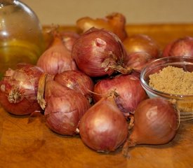 Caramelized Shallots, Basil-Olive Oil and Goat Cheese Bread