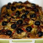 Artichoke Hearts, Olives, Sun-Dried Tomato and Red Chili Bread