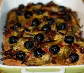 Artichoke Hearts, Olives, Sun-Dried Tomato and Red Chili Bread